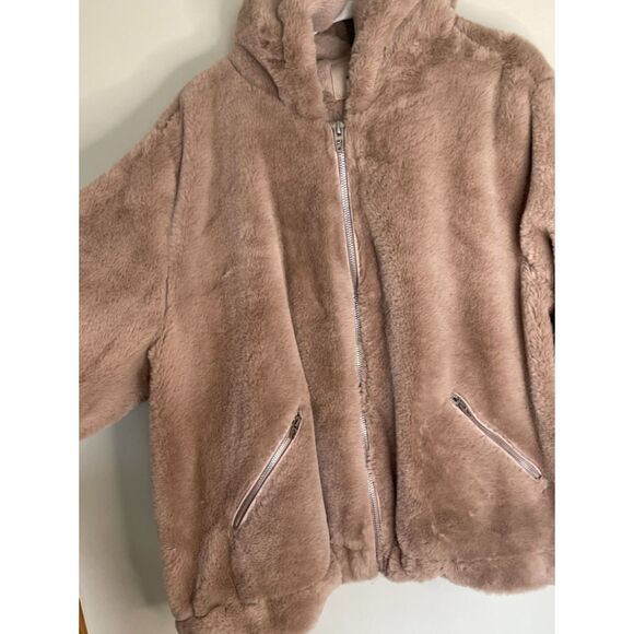 Blank NYC Faux Fur Coat Jacket with pockets Women's 3XL Neutral Cozy F60 - Picture 4 of 16